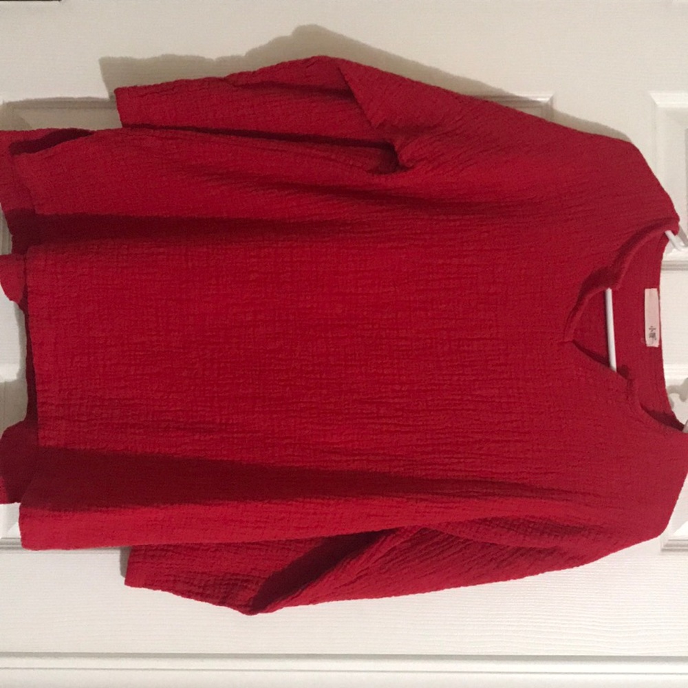 Red blouse